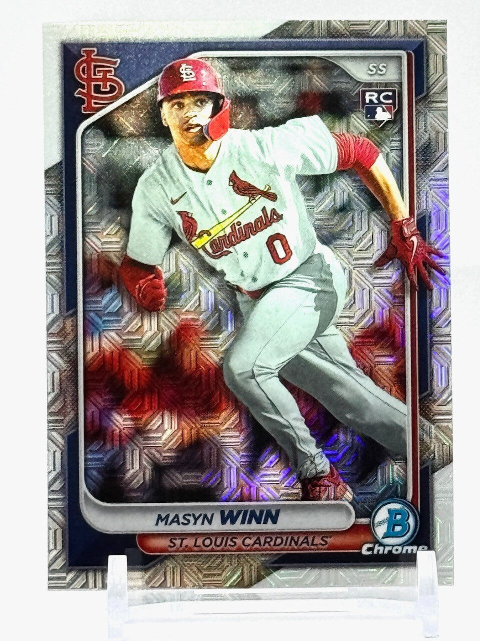 2024 Bowman Chrome Mojo Refractor #2 Masyn Winn (RC) - ROOKIE - Cardinals
