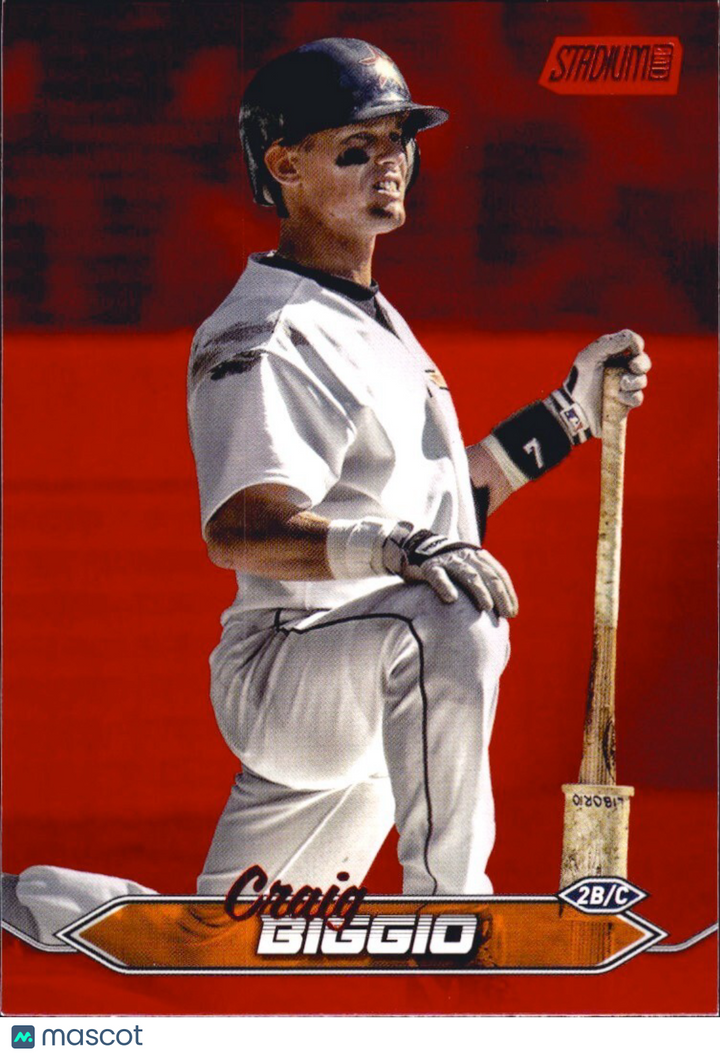 2024 Topps Stadium Club - Red Foil - #135 Craig Biggio (HOF) Astros