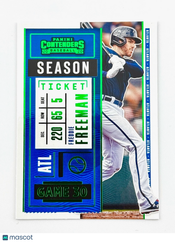 2020 Panini Contenders - #46 Freddie Freeman - Dodgers WS MVP
