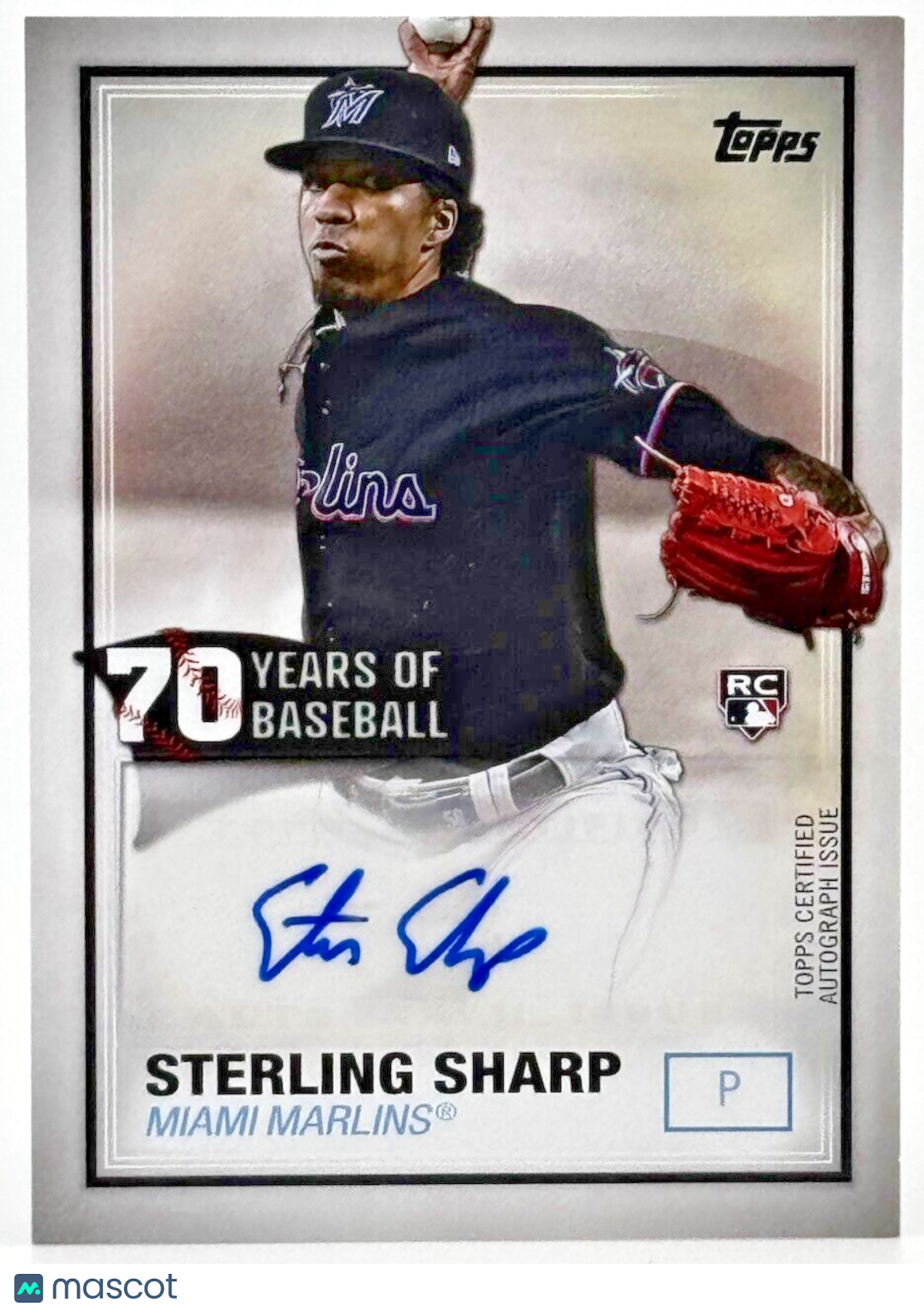 2021 Topps - 70 Years of Baseball Autographs Rookie #70YA-SS Sterling Sharp (RC)