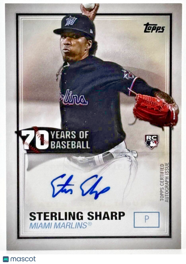 2021 Topps - 70 Years of Baseball Autographs Rookie #70YA-SS Sterling Sharp (RC)