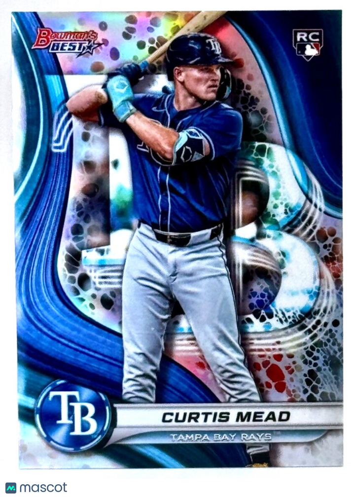 ⚾️ 2024 Bowman's Best #64 Refractor - Curtis Mead (RC) Rookie - Rays