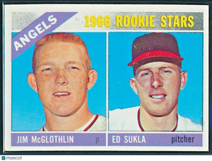 ⚾️ 1966 Topps - 1966 Rookie Stars Jim McGlothlin, Ed Sukla #417 (RC) VGEX - CTR
