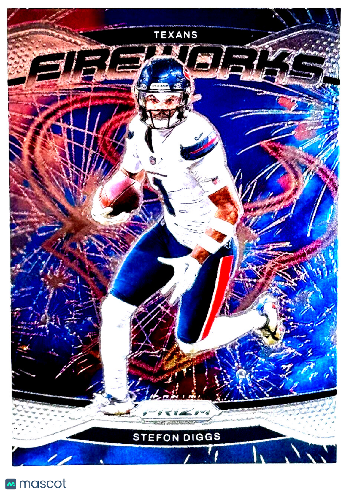 🏈 2024 Panini Prizm #9 FIREWORKS Stefon Diggs - Texans