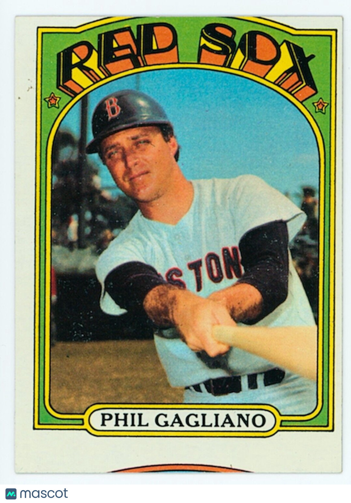 1972 Topps - #472 Phil Gagliano EX - Full Top to Bottom Miscut Error Card