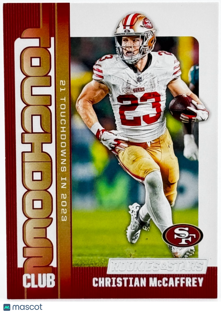 🏈 2024 Panini Rookies & Stars #TC-CMY Touchdown Club - Christian McCaffrey