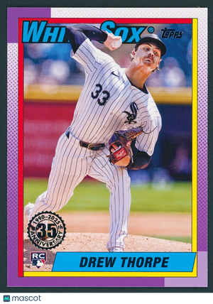 ⚾️ 2025 Topps Series 1 - 1990 Topps Baseball Drew Thorpe #T90-8 (RC)