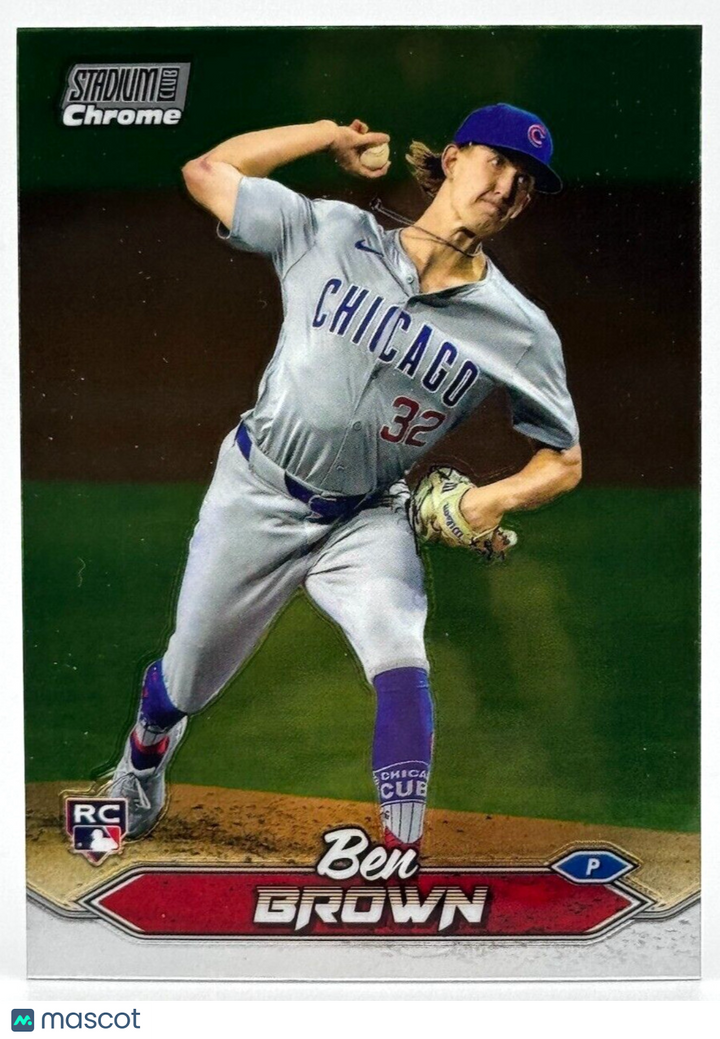 2024 Topps Stadium Club Chrome - #41 Ben Brown (RC) - Cubs