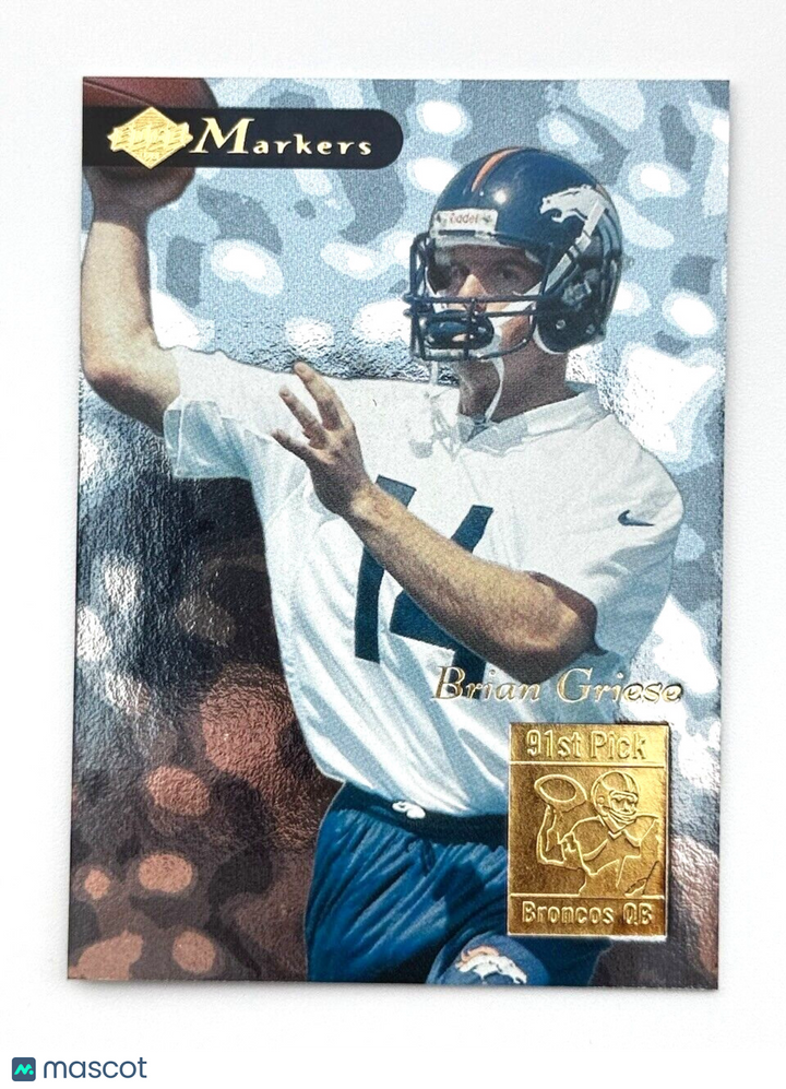 1998 Collector's Edge MARKERS Brian Griese #9 - Dolphins - SEE PHOTOS!