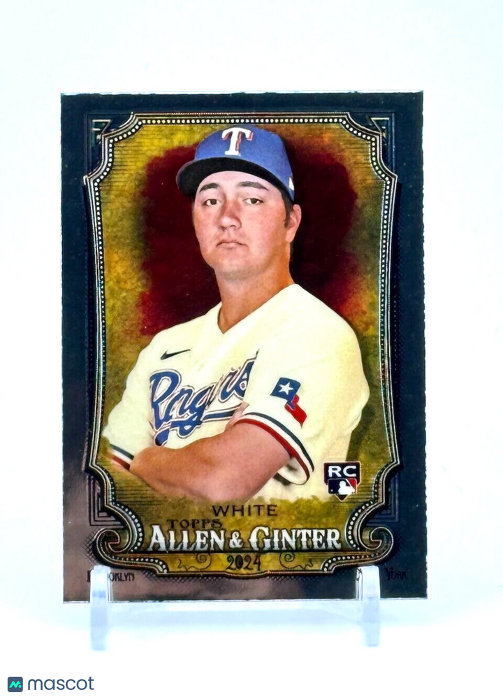 2024 Topps Allen & Ginter #81 - CHROME SILVER PORTRAIT - Owen White - Rangers