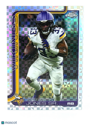🏈 2025 Topps Chrome Football #201 Aaron Jones Sr. X-FRACTOR