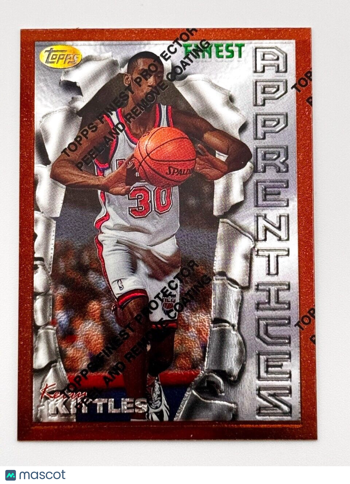 1996-97 Topps Finest Apprentices Bronze w/ COATING #79 Kerry Kittles (RC) Rookie