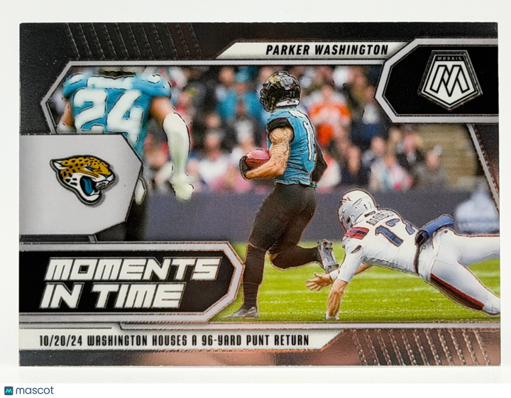 2025 Panini Mosaic #18 Moments in Time - Parker Washington
