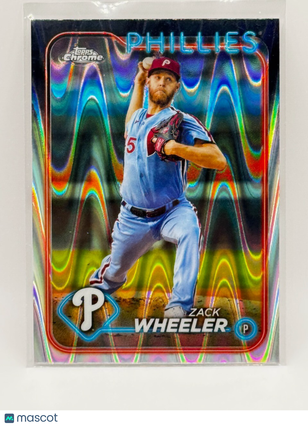 2024 Topps Chrome - Prism Wave Refractor - #25 Zack Wheeler - Phillies