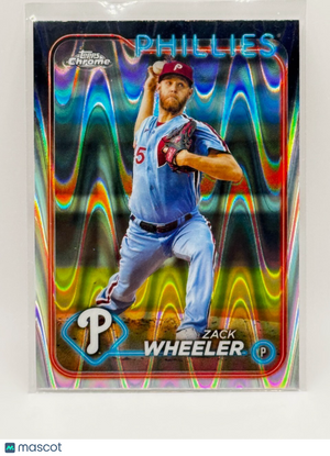 2024 Topps Chrome - Prism Wave Refractor - #25 Zack Wheeler - Phillies
