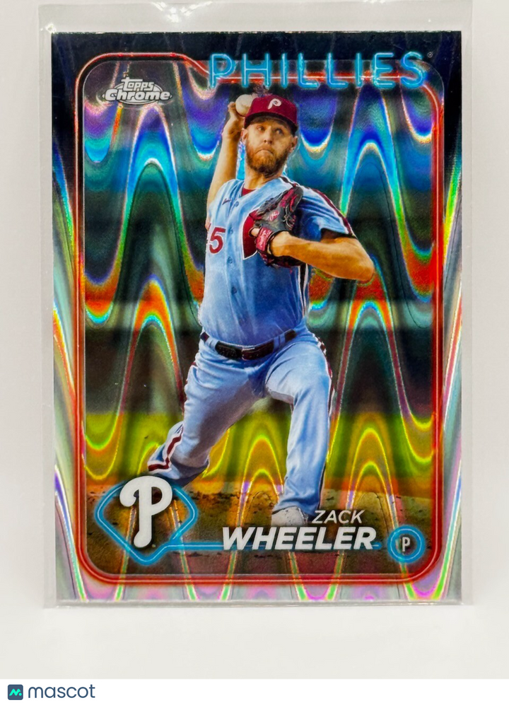 2024 Topps Chrome - Prism Wave Refractor - #25 Zack Wheeler - Phillies