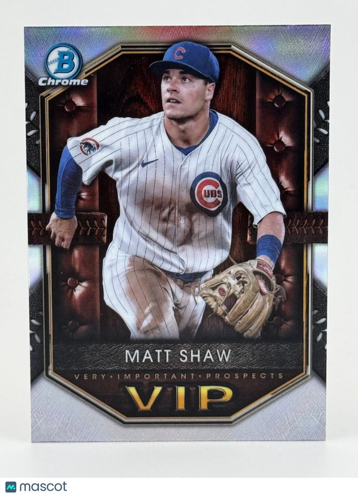 ⚾️ 2025 Bowman #VIP-6 Very Important Prospects - Matt Shaw - Cubs