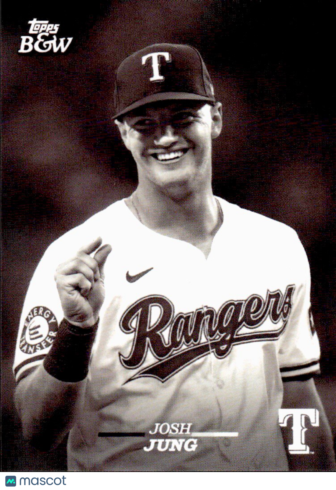 ⚾️ 2024 Topps Black & White Baseball #10 Josh Jung - Rangers