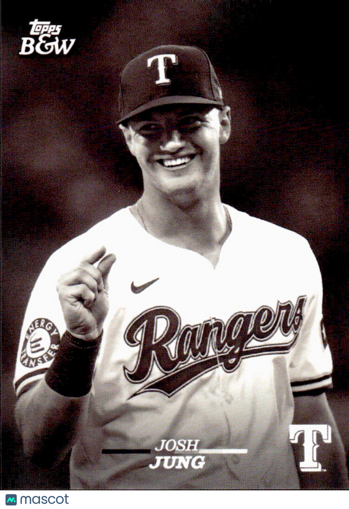 ⚾️ 2024 Topps Black & White Baseball #10 Josh Jung - Rangers