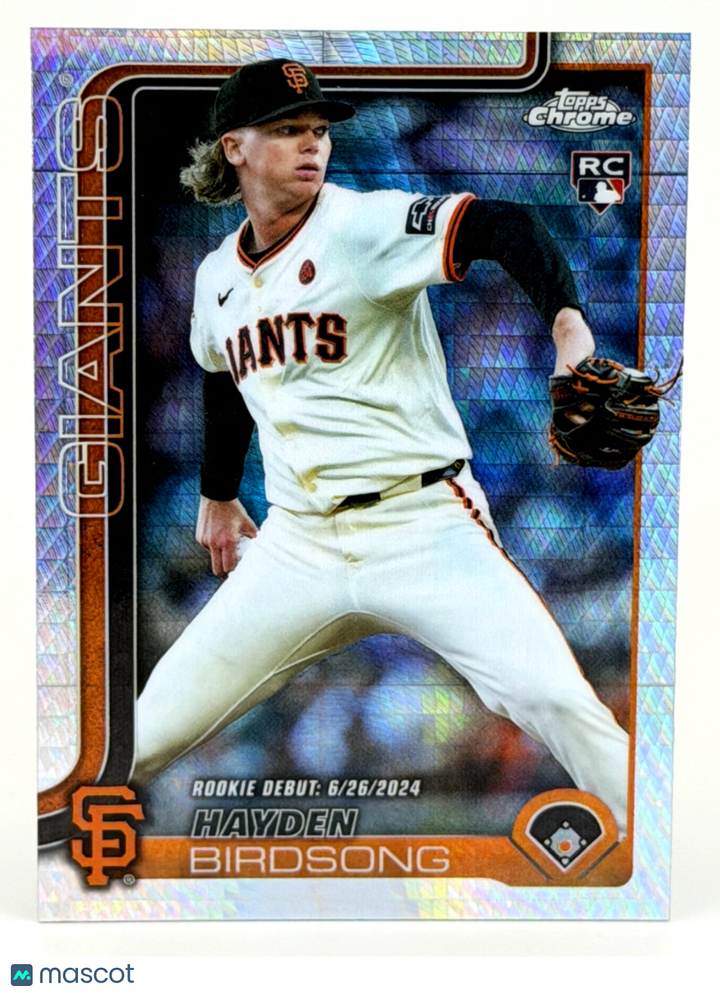 2025 Topps Chrome Update #USC159 Prism Refractor - Hayden Birdson (RC) Rookie