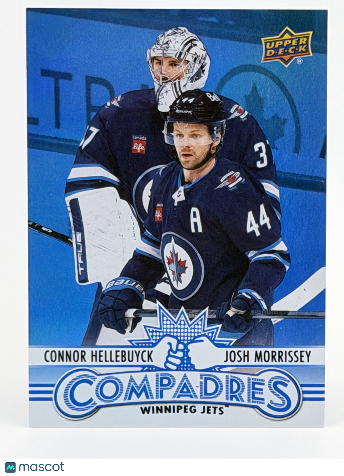 2025-26 Upper Deck Series 1 #CM-12 Compadres - Connor Hellebuyck, Josh Morrissey