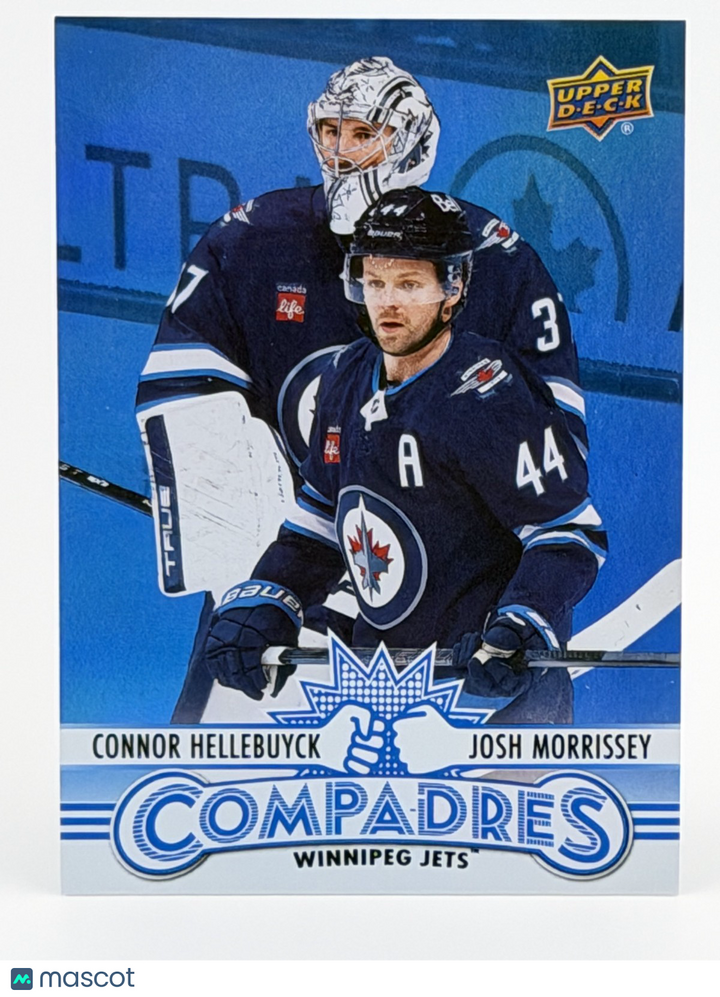 2025-26 Upper Deck Series 1 #CM-12 Compadres - Connor Hellebuyck, Josh Morrissey