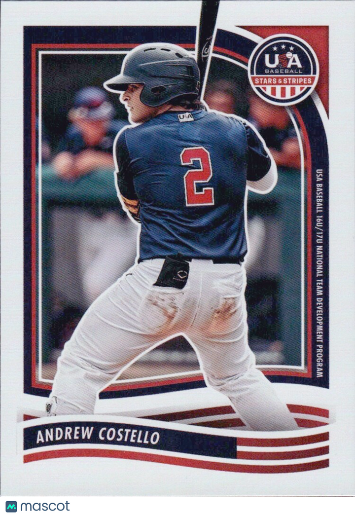 ⚾️  2024 Panini USA Baseball Stars and Stripes -  #194 Andrew Costello (RC)