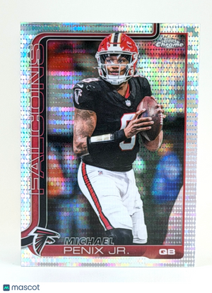 2025 Topps Chrome Football #15 Pulsar Refractor - Michael Penix Jr.