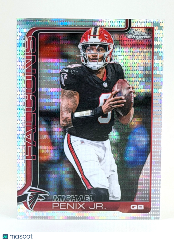 2025 Topps Chrome Football #15 Pulsar Refractor - Michael Penix Jr.