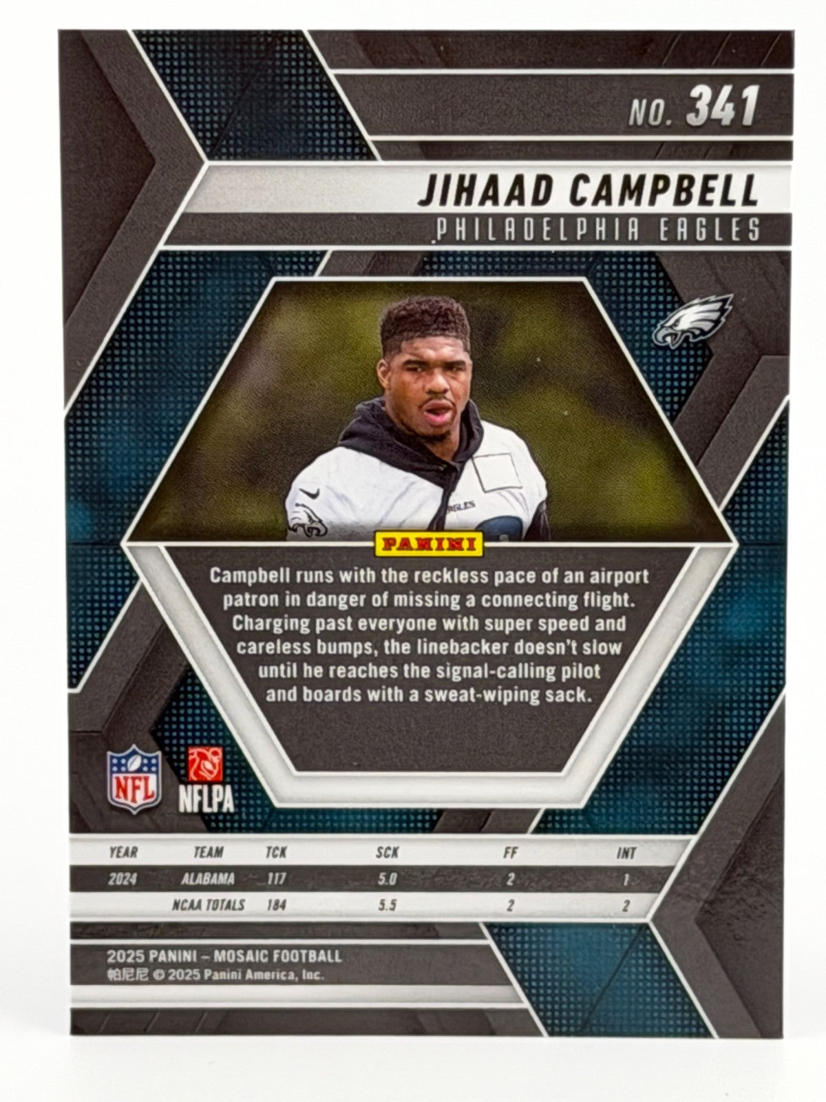 2025 Panini Mosaic #341 Jihaad Campbell (RC) Rookie