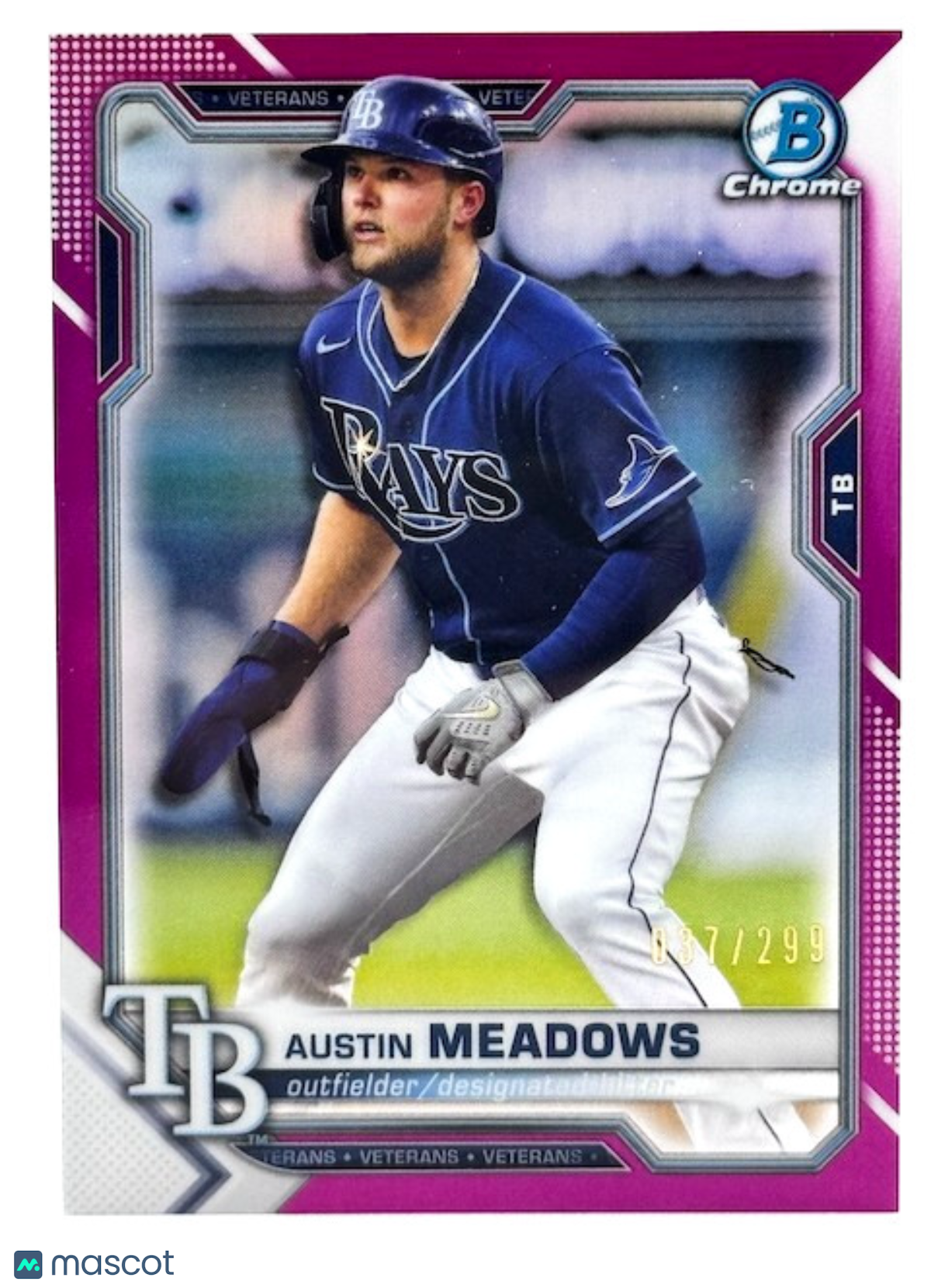 2021 Bowman Chrome - Austin Meadows #72 Fuchsia Refractor /299