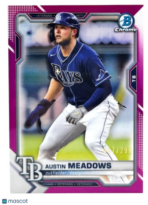2021 Bowman Chrome - Austin Meadows #72 Fuchsia Refractor /299