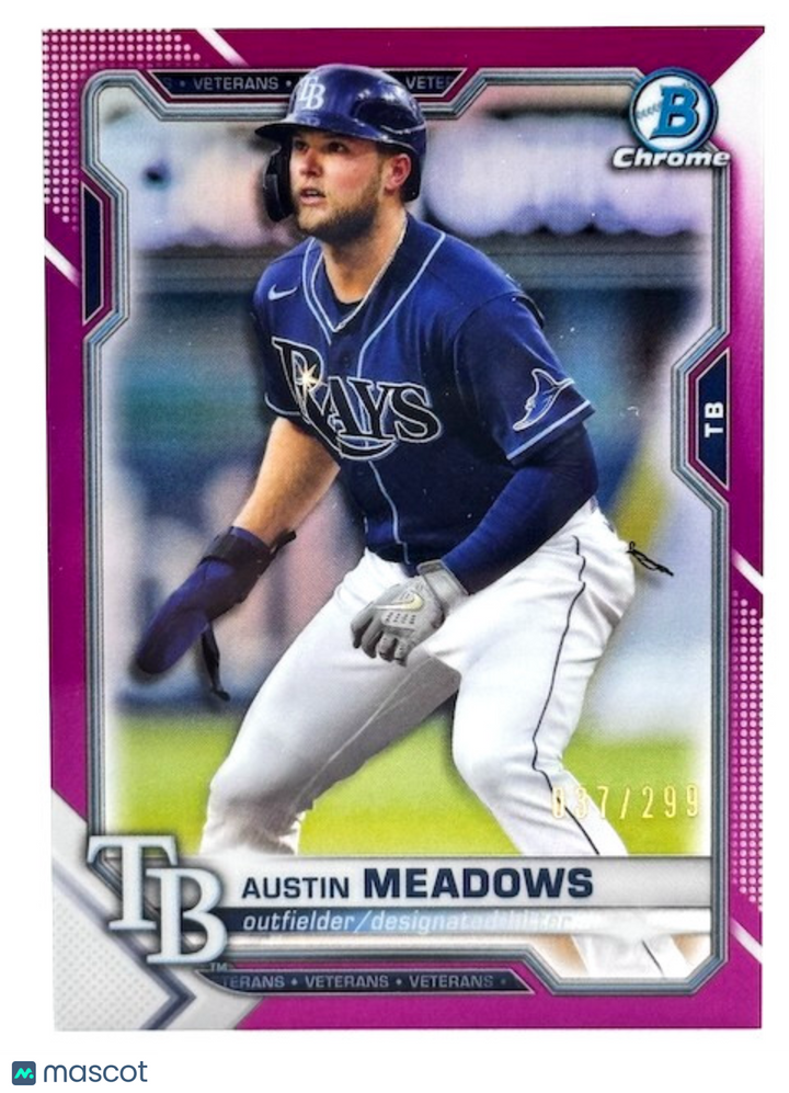 2021 Bowman Chrome - Austin Meadows #72 Fuchsia Refractor /299