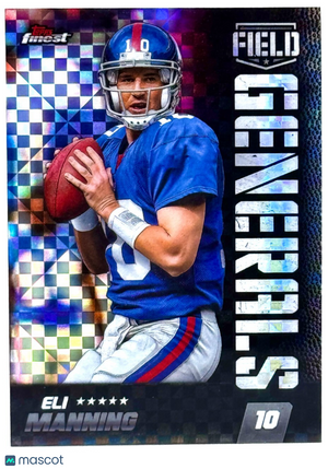 🏈 2024 Topps Finest #FG-12 Field Generals Checkerboard Refractor - Eli Manning