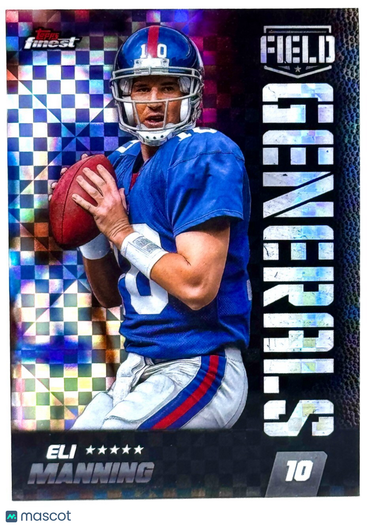 🏈 2024 Topps Finest #FG-12 Field Generals Checkerboard Refractor - Eli Manning