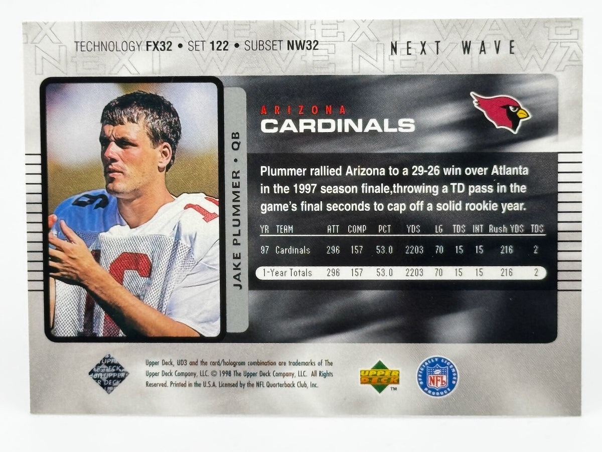 1998 Upper Deck UD3 - Next Wave #122 Jake Plummer (RC) Cardinals ROOKIE