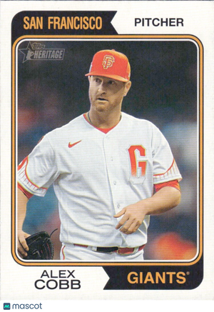 2023 Topps Heritage High Number - #664 Alex Cobb