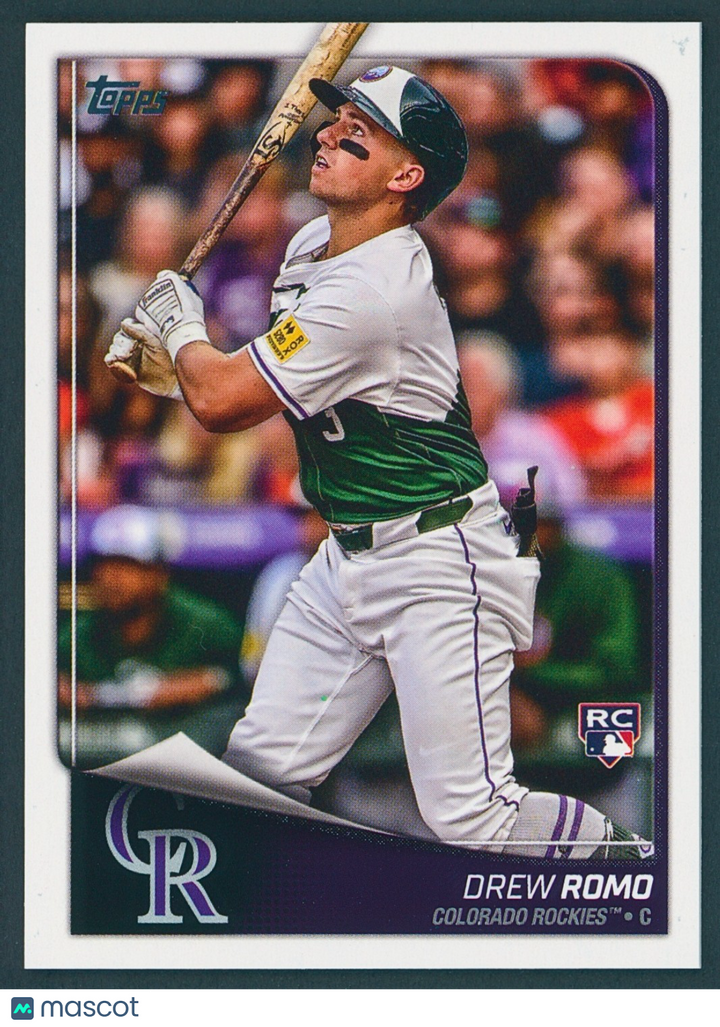 Drew Romo 2025 TOPPS Flagship #40 RC Rookie Rockies 60pt COSTCO Exclusive