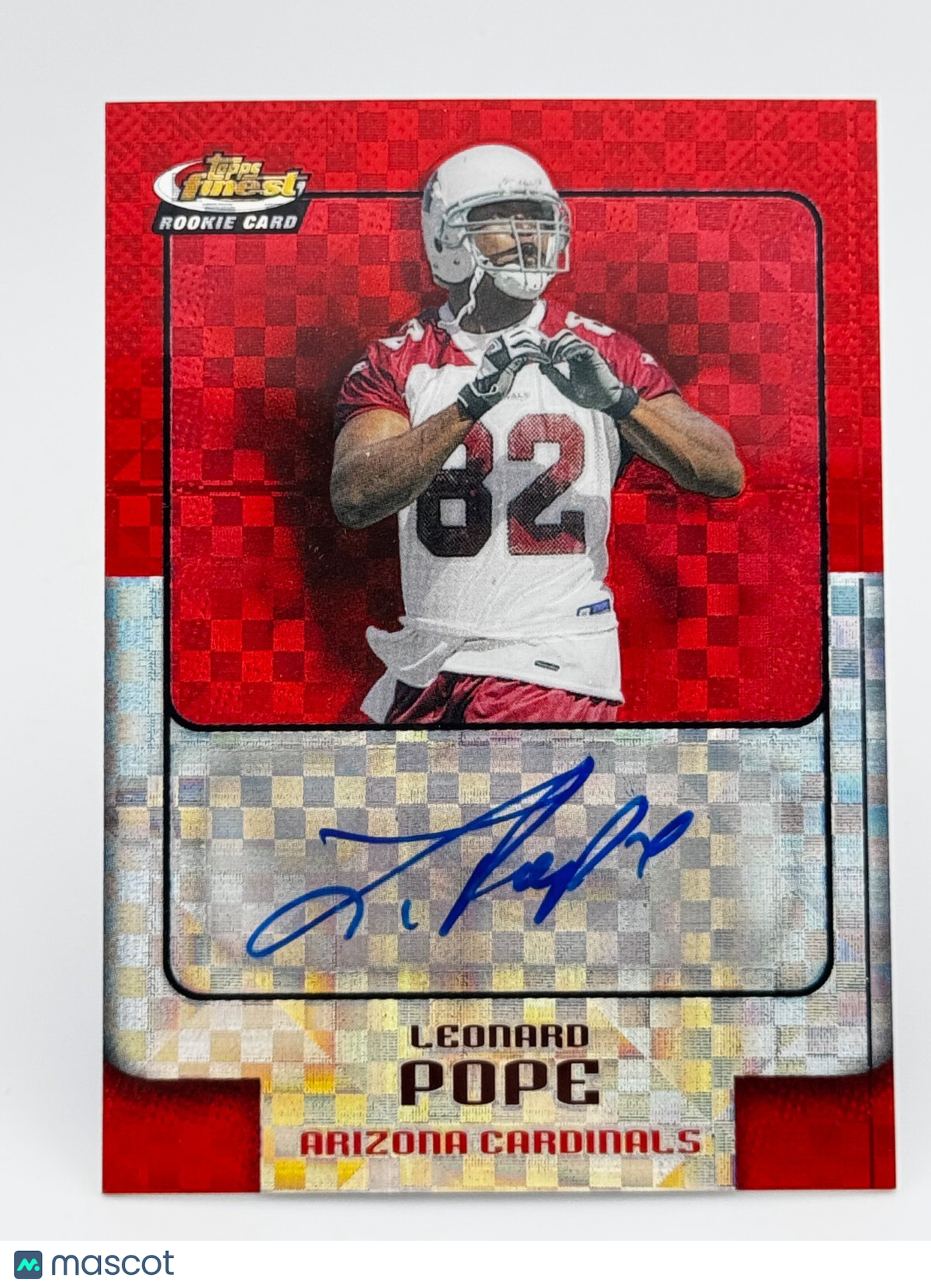 2006 Topps Finest #177 Leonard Pope Finest Moments Red XFractor Refractor /250