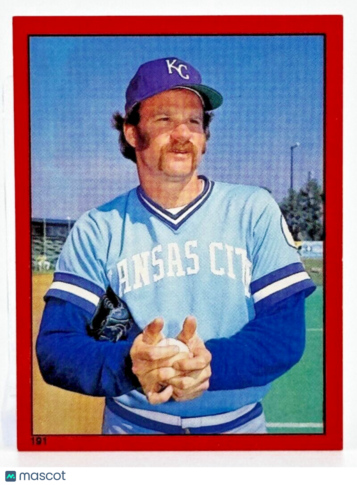 1982 Topps Stickers #191 - DENNIS LEONARD - Royals