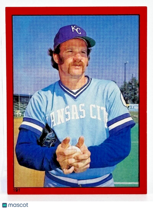 1982 Topps Stickers #191 - DENNIS LEONARD - Royals