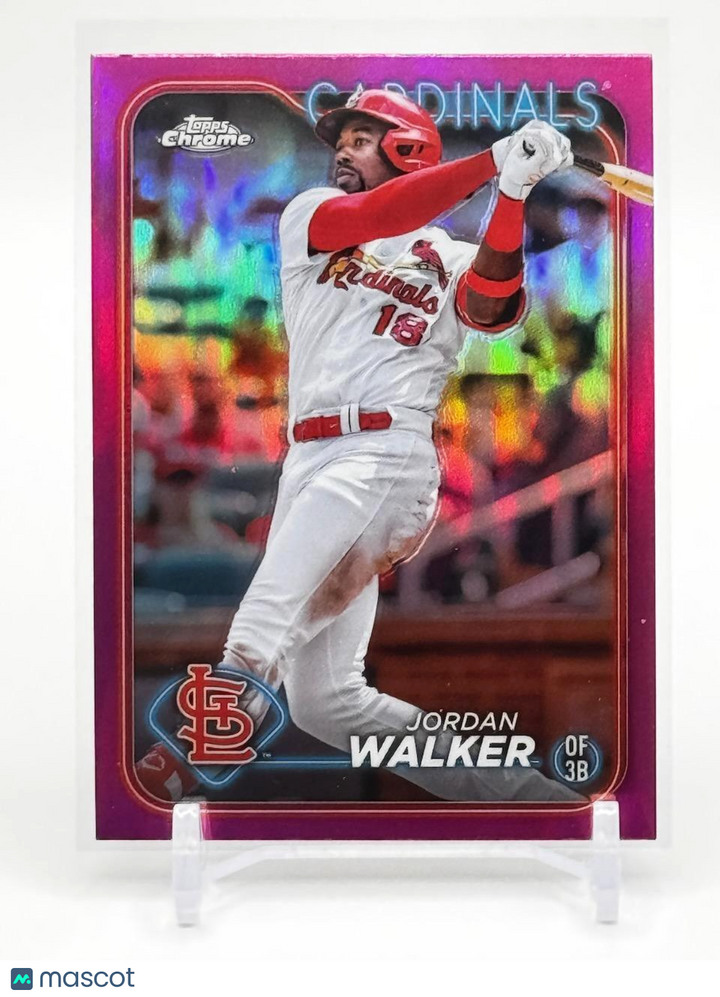 2024 Topps Chrome PINK REFRACTOR #212 Jordan Walker Pink Refractor