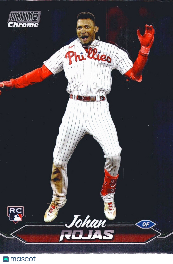 2024 Topps Stadium Club Chrome- #256 Johan Rojas (RC) Rookie - Phillies