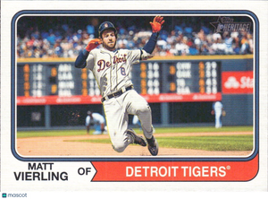 2023 Topps Heritage High Number - #530 Matt Vierling