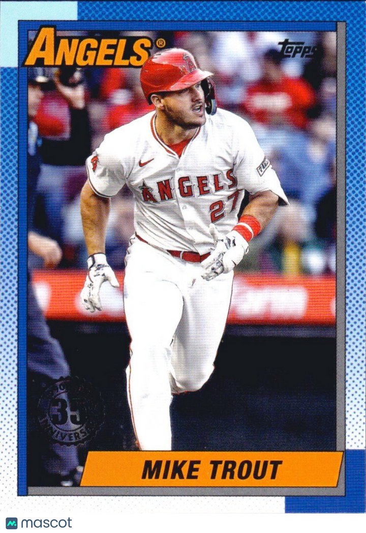 ⚾️ 2025 Topps Series 1 #T90-1 - 1990 Topps - Mike Trout - Angels