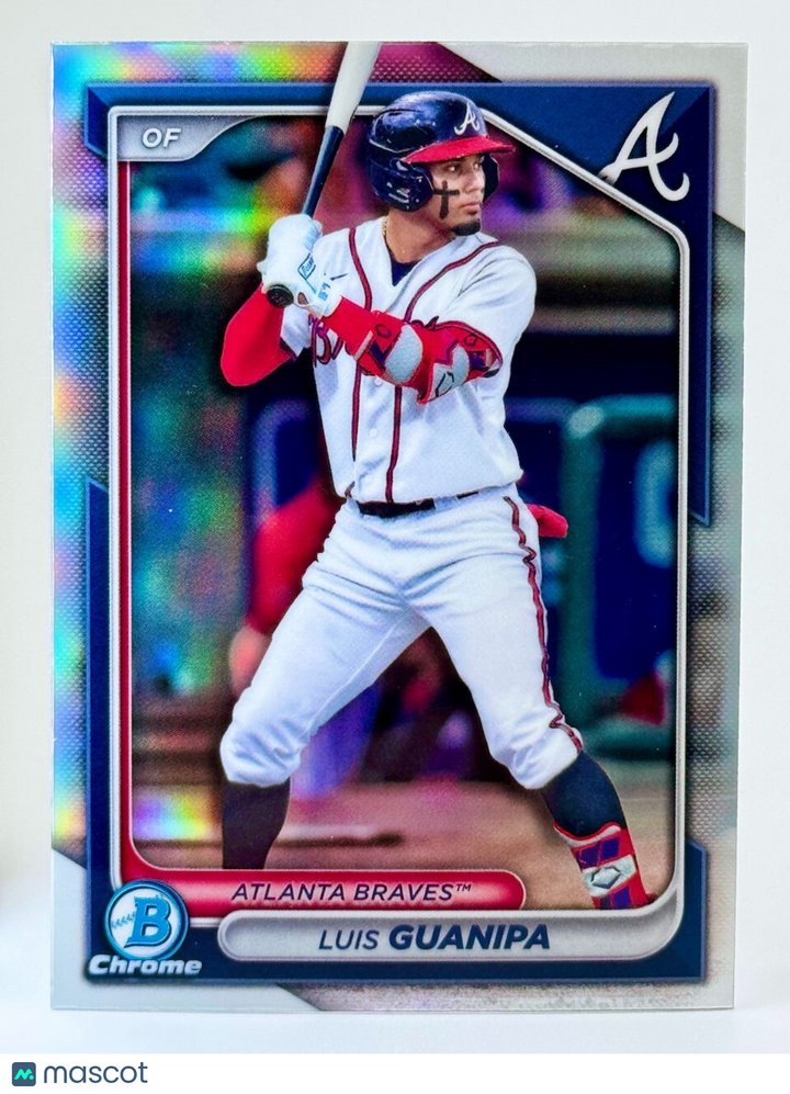 ⚾️ 2024 Bowman Draft Chrome REFRACTOR #BDC-5 - Luis Guanipa - Braves ⚾️
