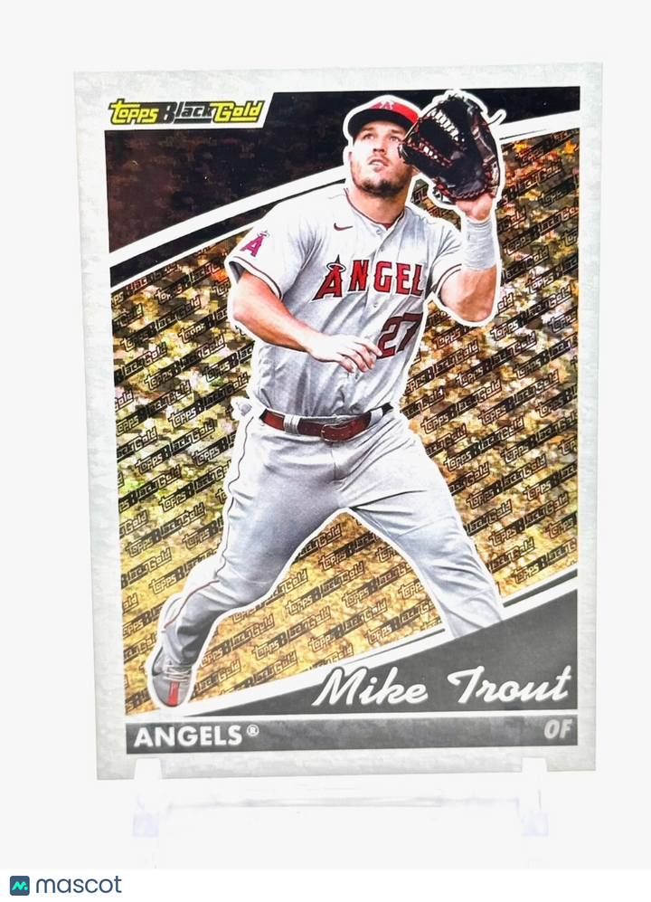 2022 TOPPS UPDATE SERIES - TOPPS BLACK GOLD #BG-3 MIKE TROUT - ANGELS