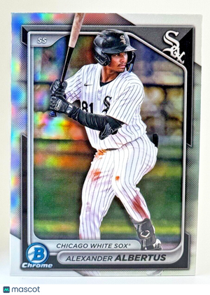 ⚾️ 2024 Bowman Draft Chrome REFRACTOR #BDC-164 Alexander Albertus - White Sox ⚾️