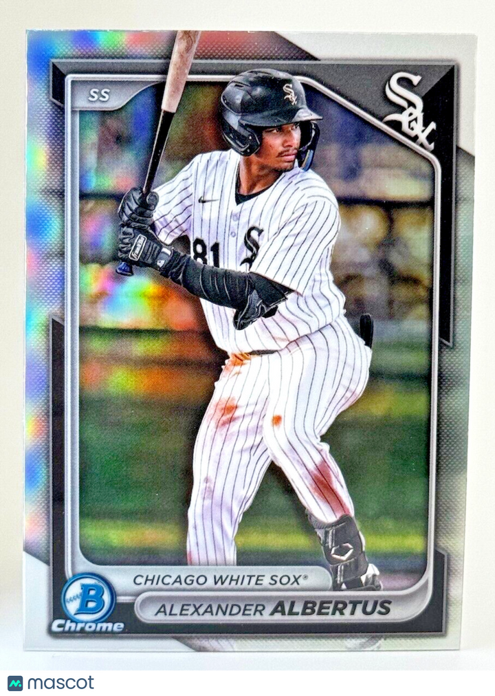 ⚾️ 2024 Bowman Draft Chrome REFRACTOR #BDC-164 Alexander Albertus - White Sox ⚾️