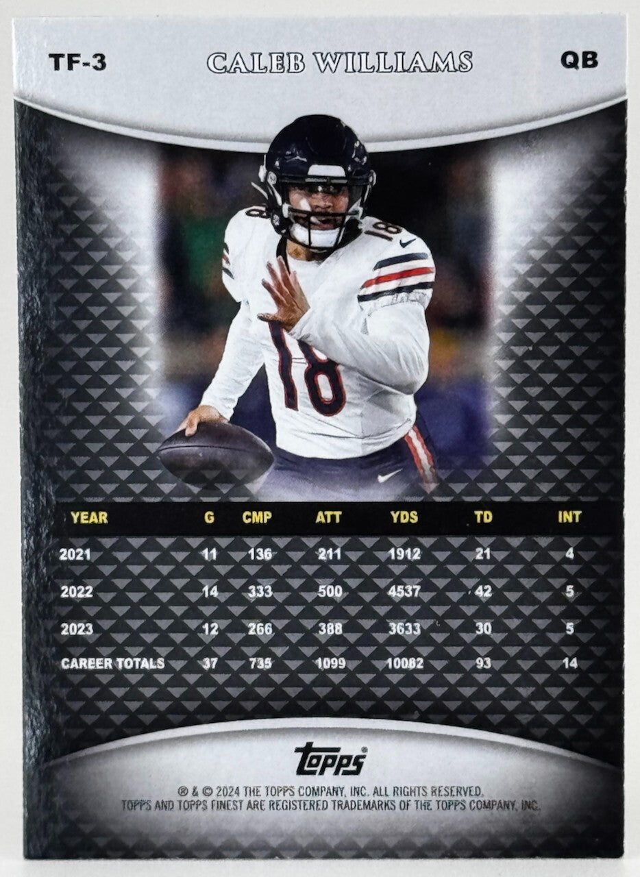 2024 Topps Finest #TF-3 Team Finest - Caleb Williams (RC)
